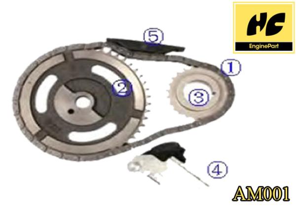 OEM Standard Replacement Car Parts Engine Timing Chain Kit AM001 For American