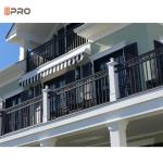Modern Customization Aluminum Slat Fence Black Balustrades Handrails