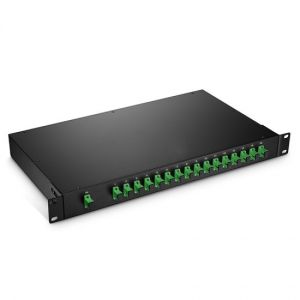 19 Rack Mount 1x16 PLC Fiber Splitter SC / APC For Computer Room