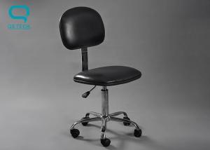 China PU Leather Anti Static Adjustable Clean Room Stools Chairs For Electronic Environment factory