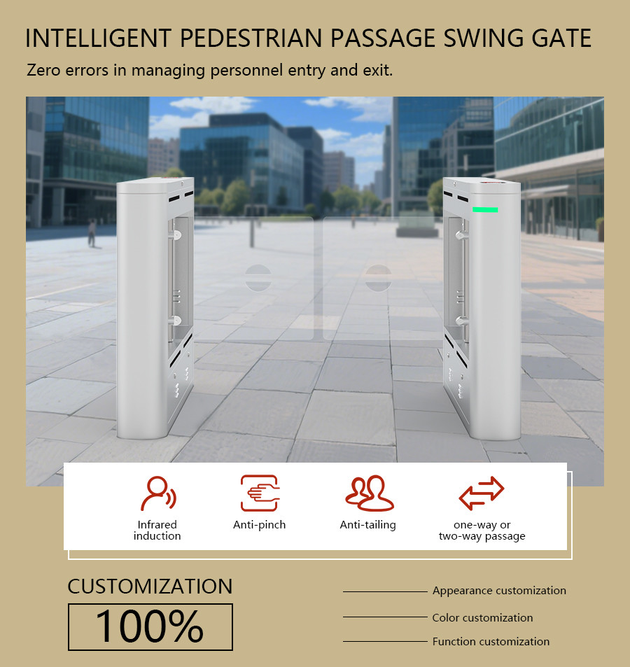 HCW Waterproof Turnstile Gate Subway Speed Gate Turnstile Intelligent Access Control Security Systems