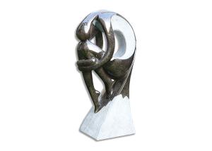 China Hand Cast Large Outdoor Fountains , Statue Water Fountains For Backyard factory
