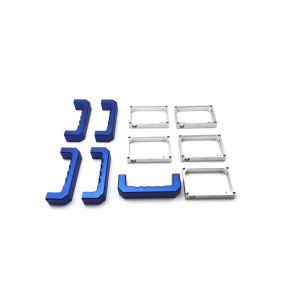 Silver Anodized CNC Precision Machined Parts , 0.002mm CNC Machine Aluminum