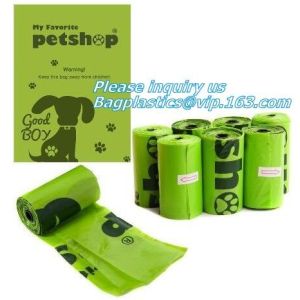 China PLA PBAT ECO Pet Supplies Product Biodegradable Plastic Compostable Pet Poop Bags, Eco-Friendly Compostable Pet Poop Bag on sale