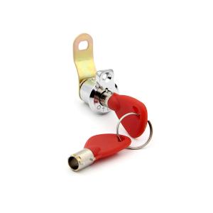 China Chrome Finish Tubular Lock Replacement , Tubular Cabinet Lock Anti Burglar factory