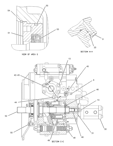 2042773 PUMP GP-MAIN HYDRAULIC Parts scheme