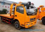 DFAC Yellow Duolika 5 Ton Flatbed Recovery Truck 4400 MM Wheelbase