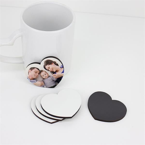 dIY Heart Shape MDF Photo Fridge Magnets