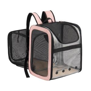 China Expandable Outdoor Portable Pet Carrier Travel Bag Visible Pet Carrier Backpack factory
