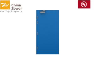 China 6 Panels White Painted Swing Fireproof Metal Doors factory