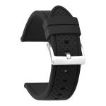 Polka Dot Mens Rubber Watch Bands , 24mm Sport Watch Straps