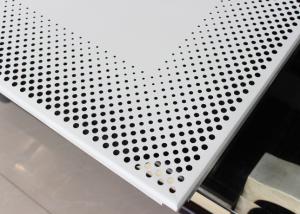 China Acoustic Suspended Clip In Perforated Ceiling Panels For Shopping Malls factory