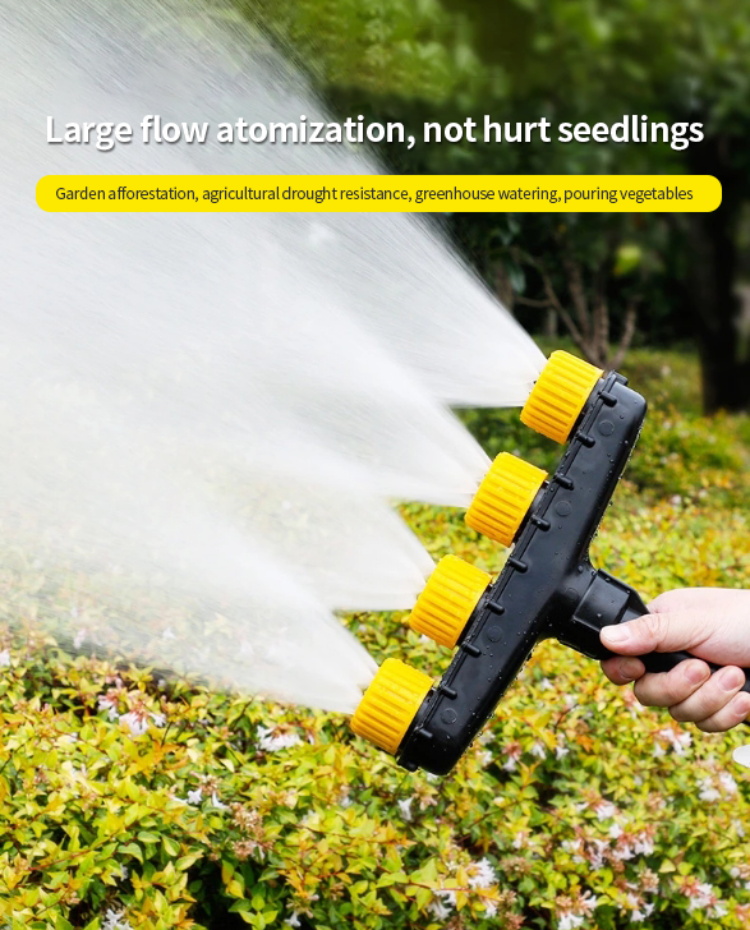 Heavy Duty Garden High Pressure Water Gun 16 mm Hose Tool 4 Pattern Trigger Nozzle