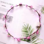 Ladies Christmas Hair Accessories Luminous Led Flower Crown Light Up Glowing