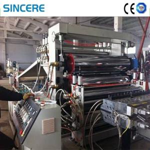 China PET Sheet Extruder Machinery Transparent Sheet Extrusion Line PET Plastic Sheet Making Machine factory