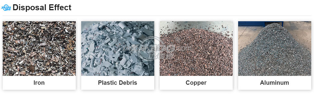 Copper Wire Shredder 300 Kg/H-22000 Kg/H Aluminium Can Shredder