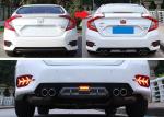 Lamborghini Style Universal Fog Lamp Rear Bumper Led Lights For Honda New Civic