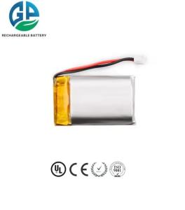 China 3.7V Li Polymer Battery Power Bank Long Cycle KC Approved 752030 400mAh for Beauty Device factory