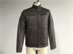 Warmth Mens PU Jacket Chocolate Color , Pleather Biker Jacket TW71195