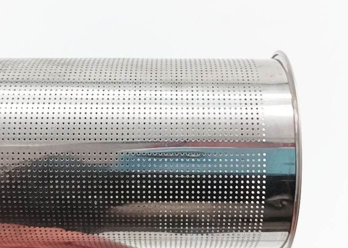 Aperture 4mm Diameter 85mm Perforated Metal Pipe Height 153mm
