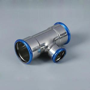 China Casting Stainless Steel Press Fittings DN15 Nickel White T Type Fitting factory