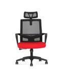 High Back Red Ergonomic Mesh Executive Chairs with home office chair