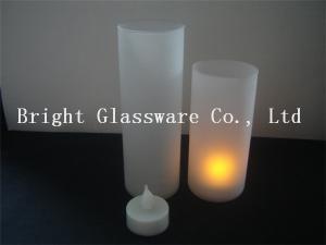 China Design Glass Tea Light Candle Holder, hurricance glass factory