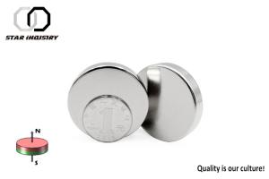 China D50mm Disc Ndfeb Neodymium Permanent Magnets High Dimensional Accuracy factory