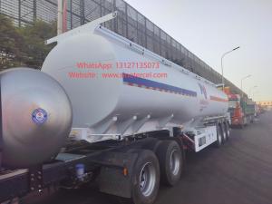 China 40CBM Oil Tank Semi Trailer Large Capacity Pulled Edible Oil Petroleum Crude Oil Refined Oil factory
