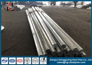 China Luminous Painting Galvanized Q345 Q235 Steel Electric Pole factory