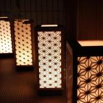 Rustic Decorative Wood Kumiko Led Water Bubble Wood Divider Screens For