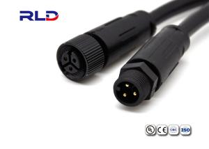 China 4 Pin M12 Waterproof Connector Male Female Led Light Adapter Cable Applied factory