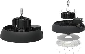 China Aluminium Die Cast Warehouse UFO Industrial Light 100w 150w factory