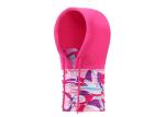 Pink Girl Fleece Face Mask Low Fiber Properties Soft Touch Absorb Sweat