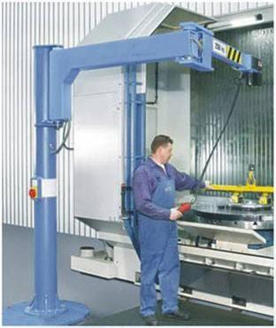 Flexible Free Standing Articulating Arm Jib Crane 250kg For Production