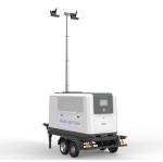 4000W 150000LM Mobile Led Lighting Tower AC Input 135Kw Portable Generator