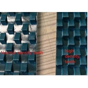 China Low Hardness Non Slip Flexible Conveyor Belt With H Saw Tooth Profile factory