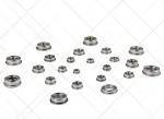 GCr15 Chrome Steel SF608ZZ Miniature Flange Bearing
