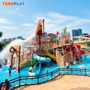 China High Capacity Eco-friendly Commercial Water Slide with 12-month Warranty for Outdoor Water Parks on sale
