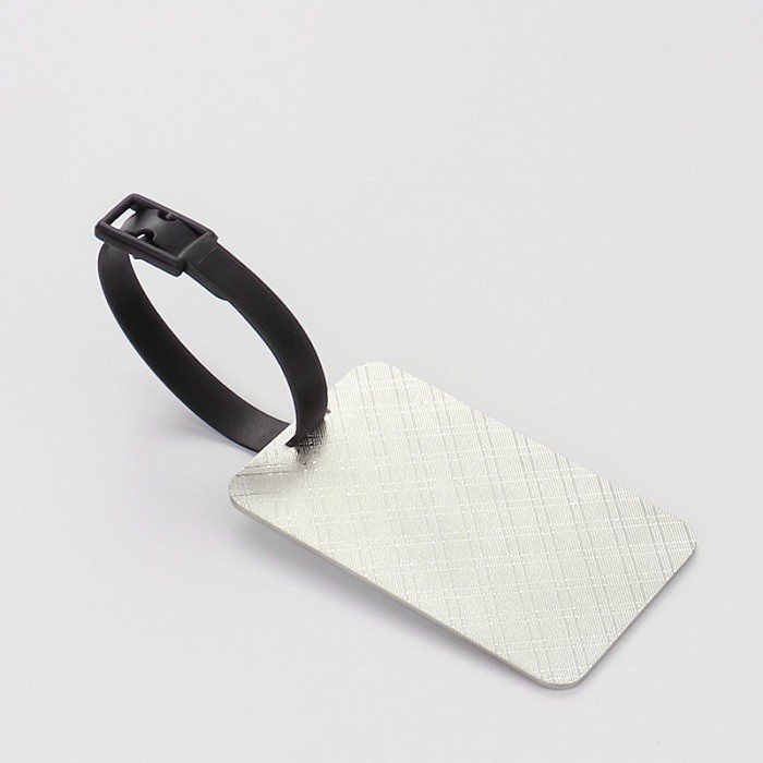 Customized Metal Sublimation Luggage Tag For Heat Transfer Photos Printing