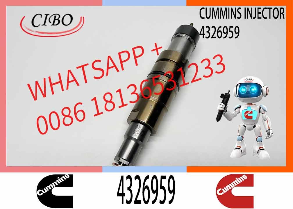 High Quality Diesel Engine 30hp Diesel Fuel Injector 4326959 Injector Fuel 4326959 2872284 2897320 2872544