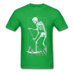 Short Sleeve Custom Anime T Shirts Solid Non Fade Color Double Needle Collar