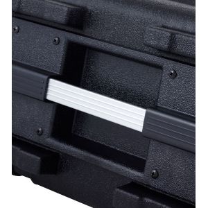 4U ABS Rack Case With Removable Doors Top And Side Handle