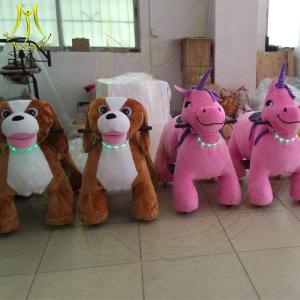 China Hansel stuffed kiddie outdoor rides battery powered animal walking toy for sale factory