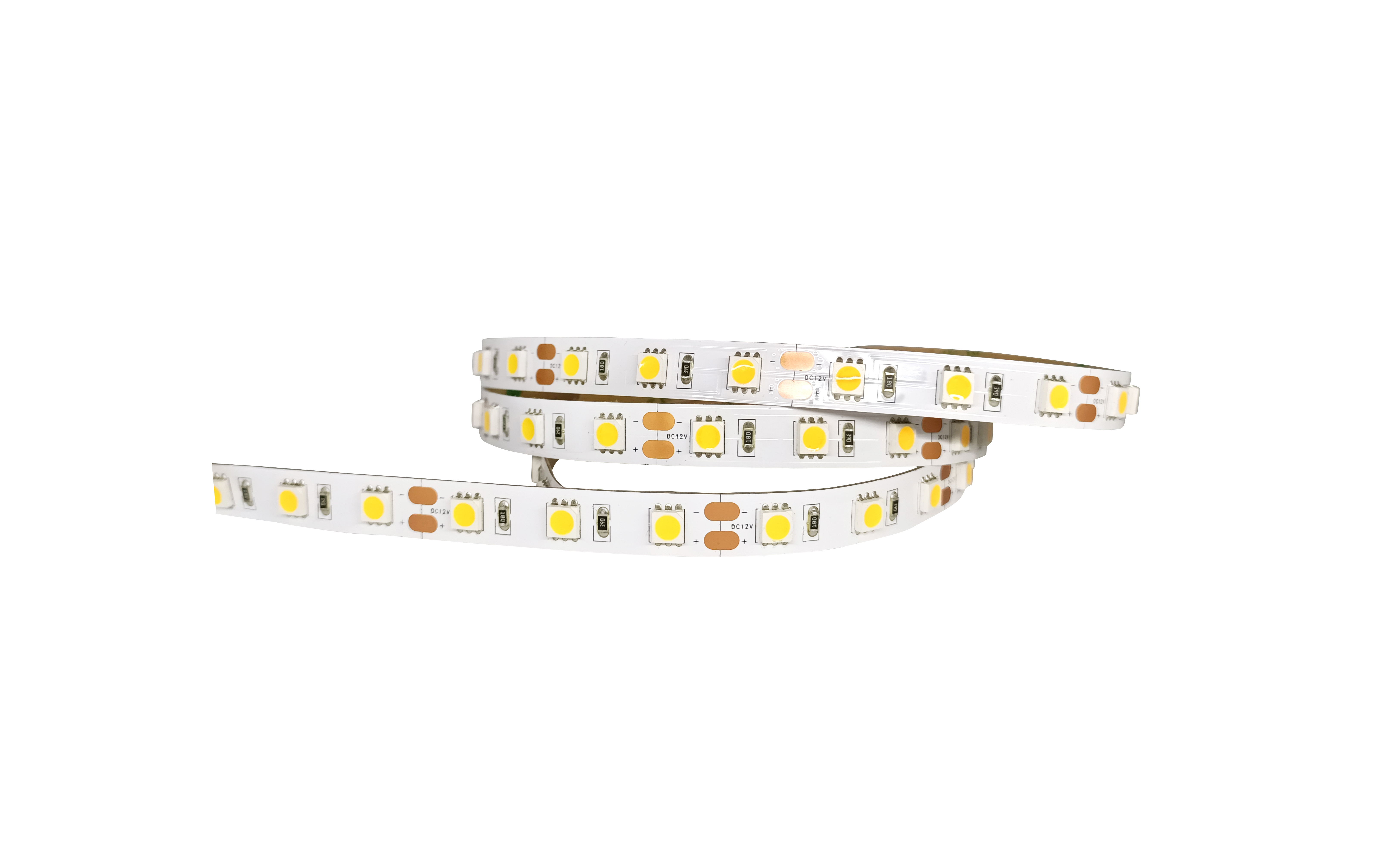 Monochrome SMD 5050 LED Strip Light 112pcs/M 12 / 24 V For Bathroom Mirror Light