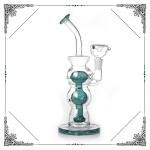 No Logo Smoking Glass Water Tube 10 Inches Showerhead Perc Glass Bongs