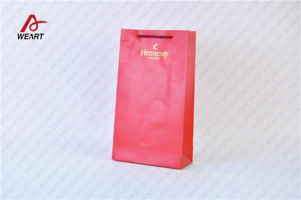 275g Silver Card Paper Retail Packaging Bags , Hot Stamping Thanksgiving Paper