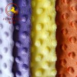 wholesale Super soft 100% polyester Baby Cuddle Minky Dot Plush Fabric