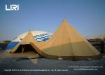 Outdoor Factory Large wedding Event Wood 20/40/72/100 Seats Canvas Tipi Tent