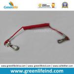 Fashion Transparent Clear/Blue/Pink Protection Coil Leash W/Clips
